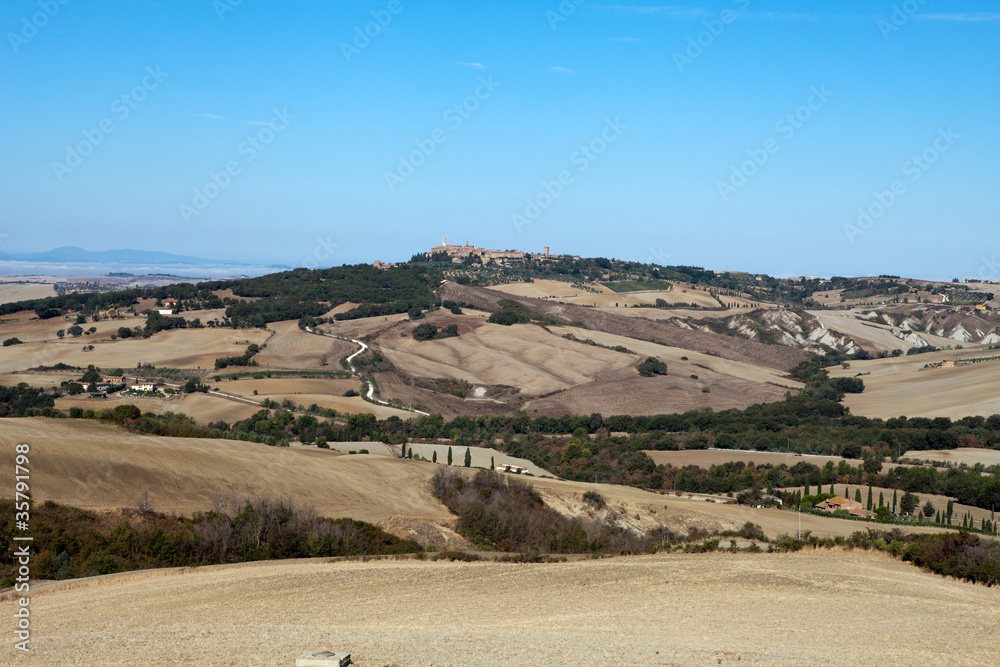 The hills around Pienza and Monticchiello  Tuscany, Italy.