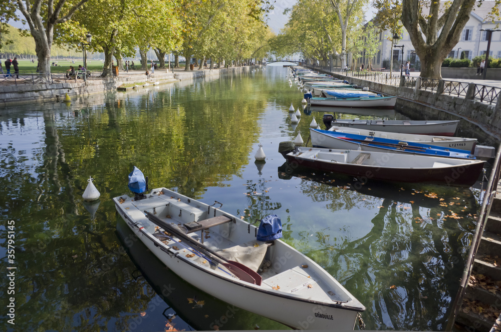 Obraz premium Annecy canaux