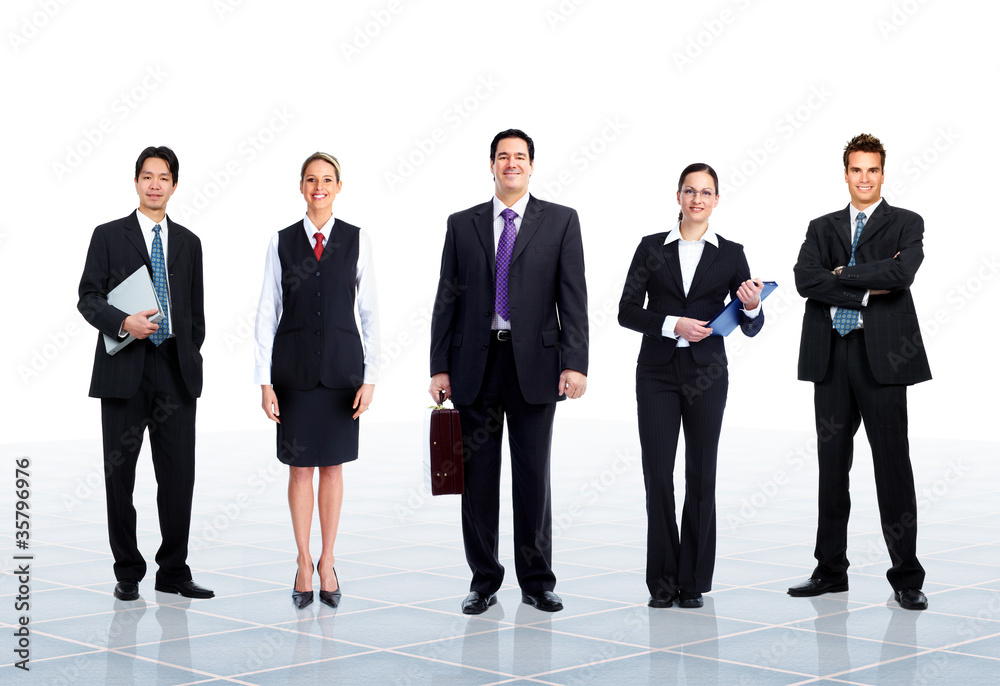 Business people team. Business people team.