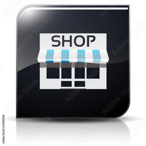 Symbole glossy vectoriel commerce
