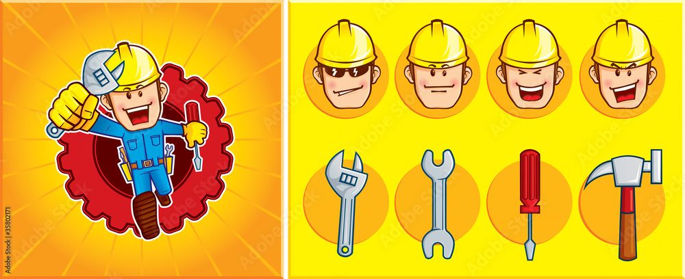 Repairman Mascot