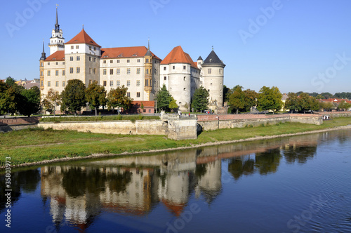 Torgau Schloss Hartenfels an der Elbe
