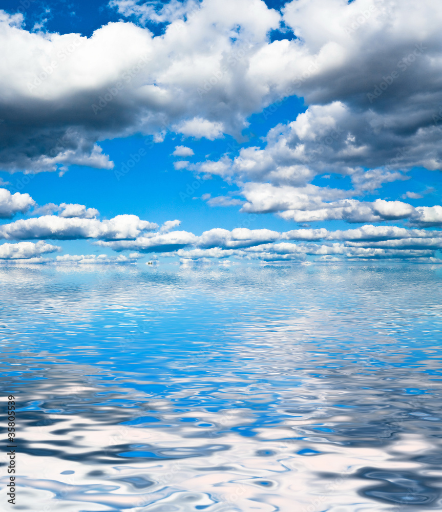 Grand Skyscape Background of Blue Divine Beauty