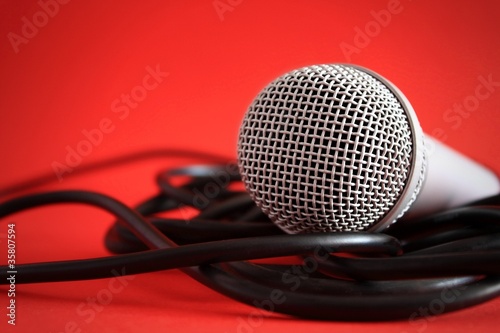 Microphone close up