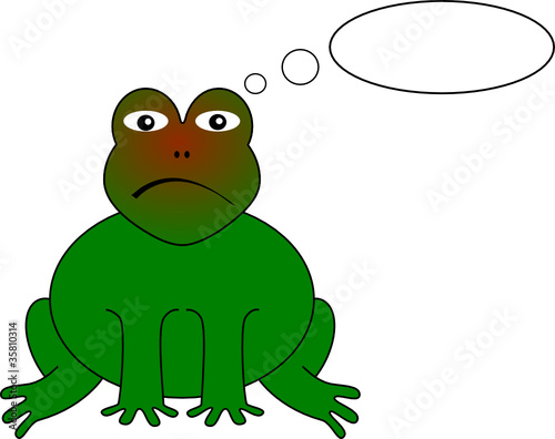 Frosch wütend