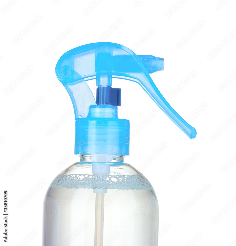 transparent detergent bottle isolated on white transparent detergent bottle isolated on white