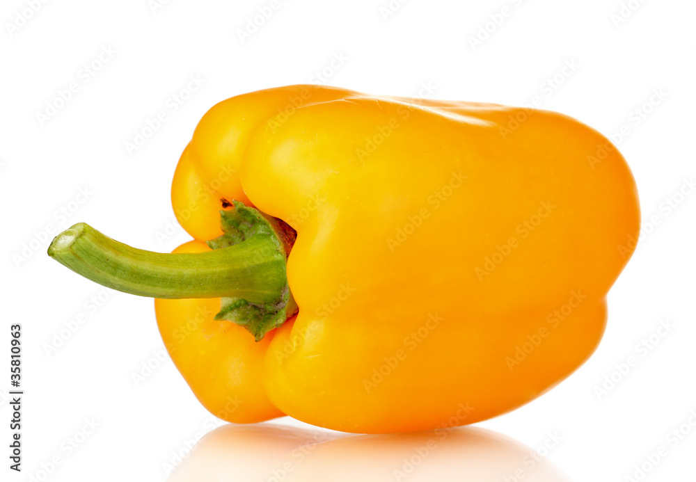 Yellow pepper isolated on white Yellow pepper isolated on white