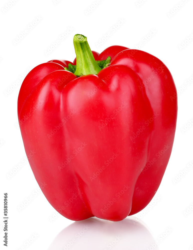 Red pepper isolated on white Red pepper isolated on white