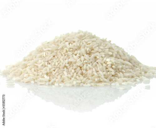 raw white rice