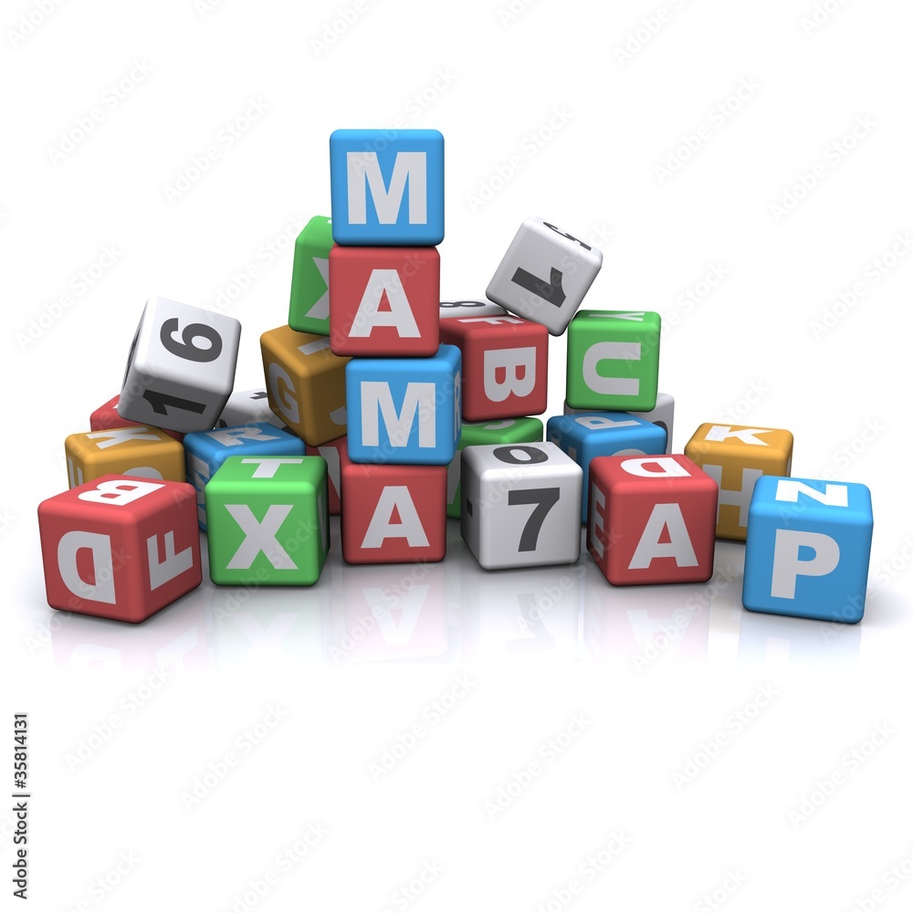 kids block alphabet. mama kids block alphabet. mama
