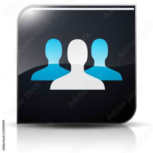 Symbole glossy vectoriel collaborateurs