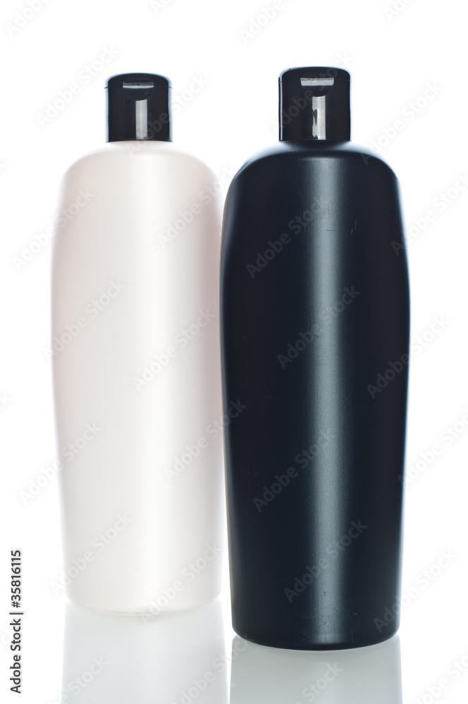 Shampoo bottle isolated on white background. Shampoo bottle isolated on white background.