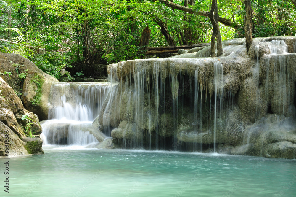 Eravan Waterfall, Kanchanabury, Thailand