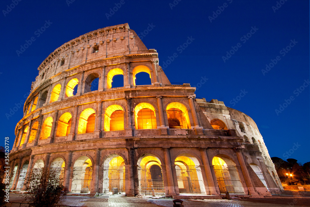 Colosseum Dome Rome Italy