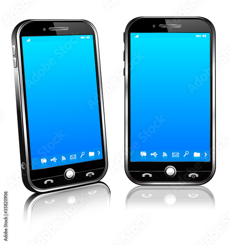 Cell Smart Mobile Phone 3D and 2D