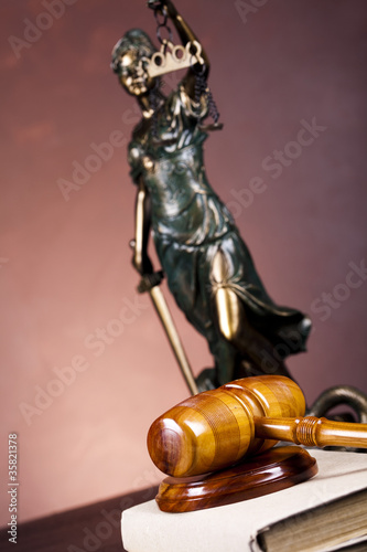 Statue of lady justice, law
