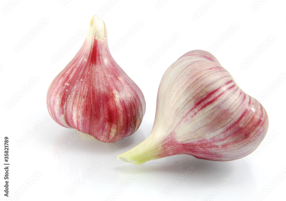 Obraz premium garlic isolated on the white background