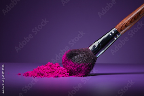 Brush and face powder photo