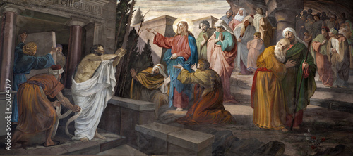 Milan - resurrection of Lazarus from San Giorgio church photo