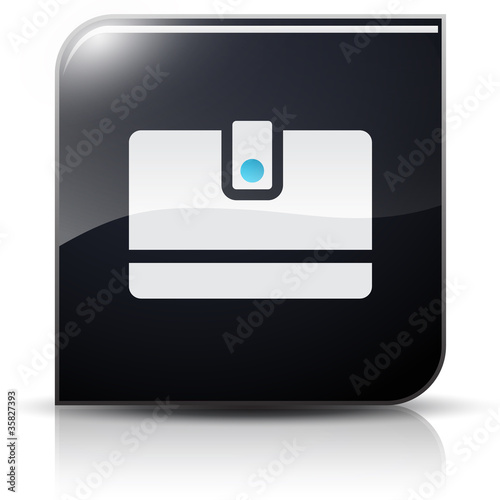 Symbole glossy vectoriel portefeuille espèces