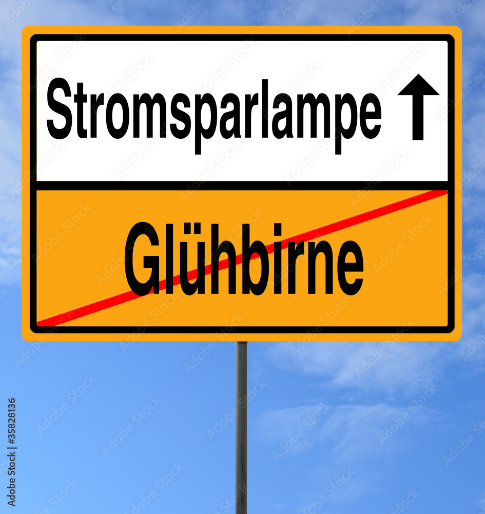 Obraz premium Stromsparlampe