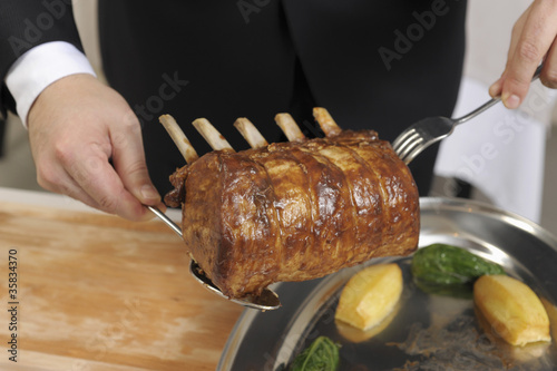 Fototapeta Naklejka Na Ścianę i Meble -  Découpe du carré de veau