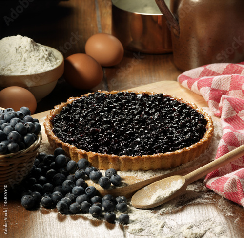 Fototapeta Naklejka Na Ścianę i Meble -  Tarte aux myrtilles