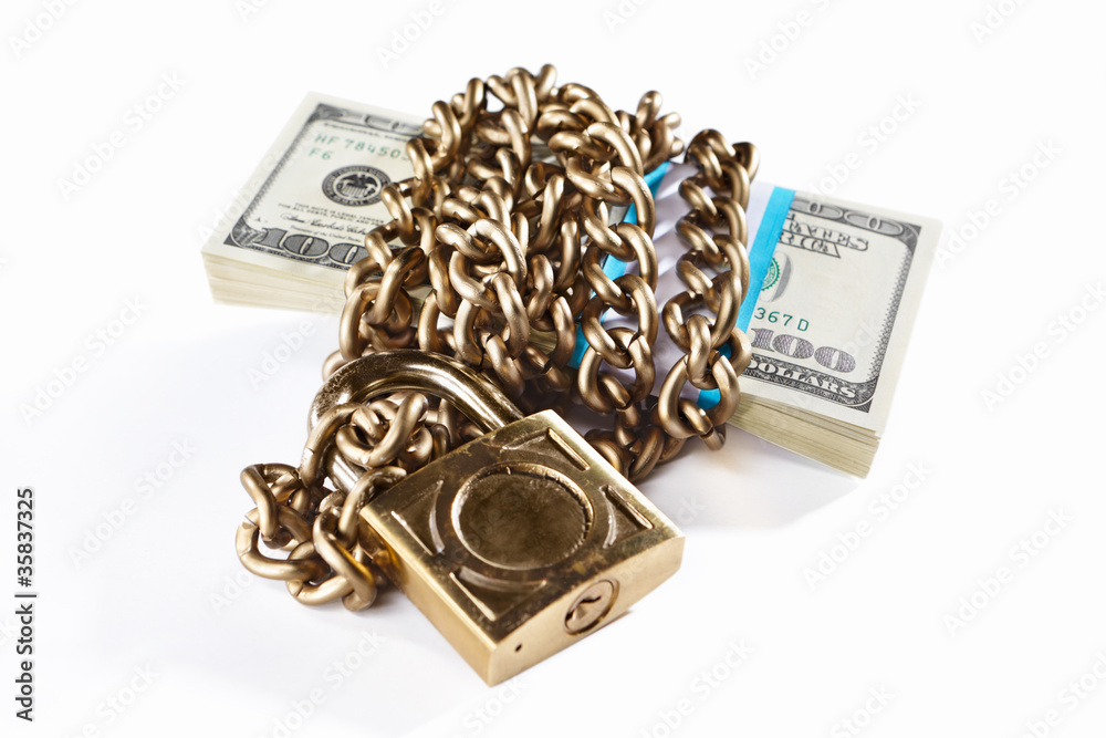 Money and security concept Money and security concept