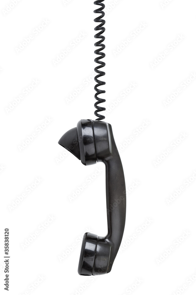 Hanging phone isolated on white Hanging phone isolated on white