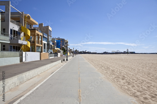 Santa Monica Beach Bike Path © trekandphoto