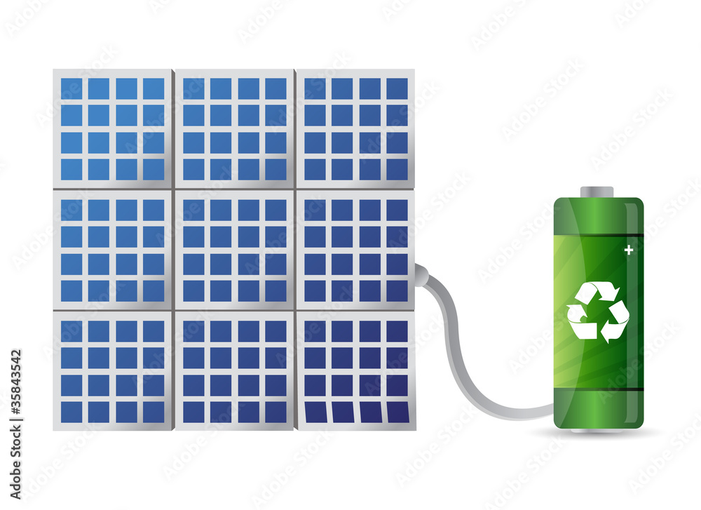 Fotografie solar energy concept illustration design
