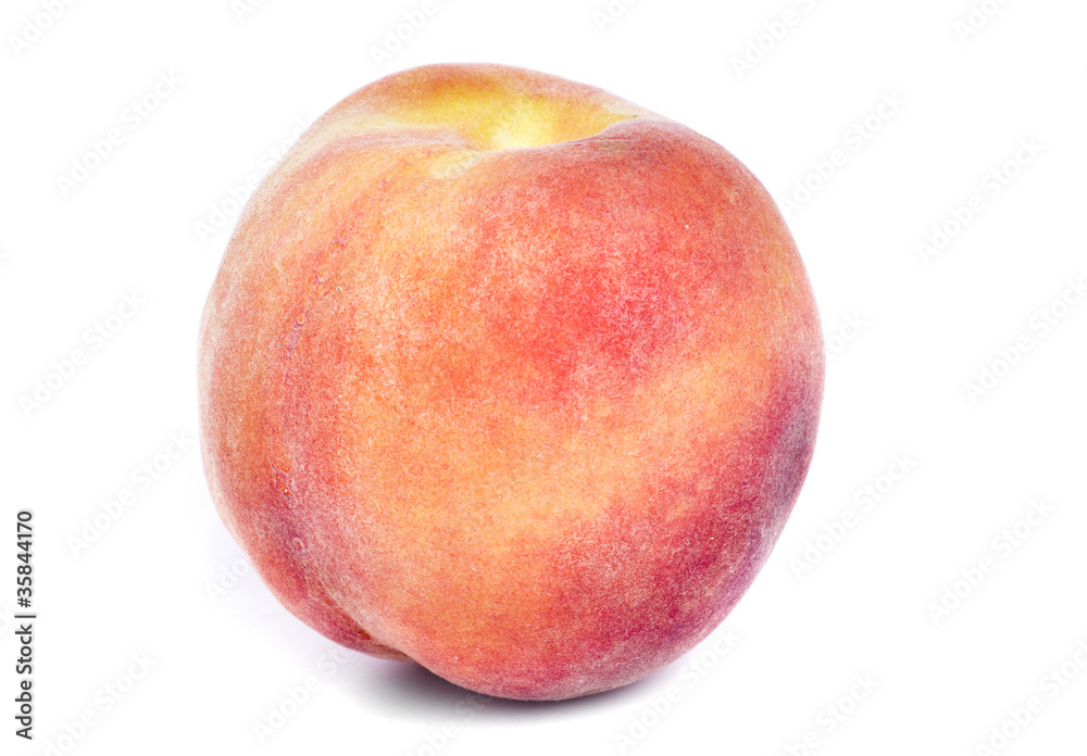 juicy peach on a white background juicy peach on a white background