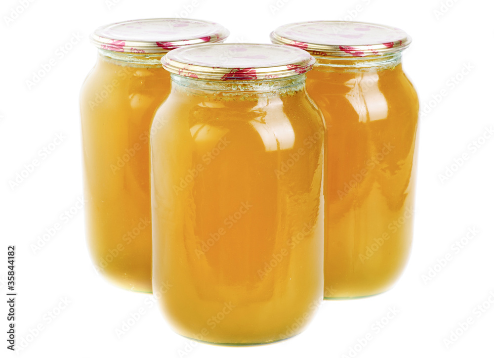 honey in glass jar isolated honey in glass jar isolated