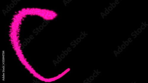 artistic glowing heart