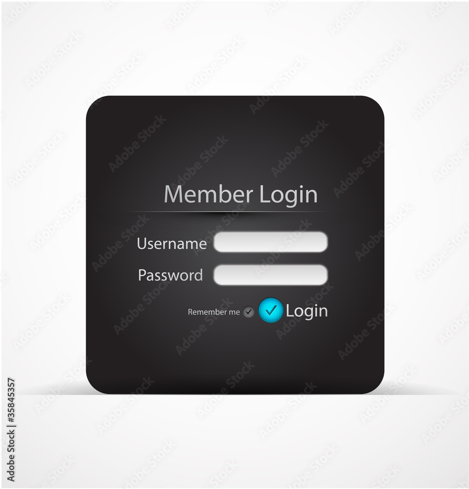 Vector login page Vector login page