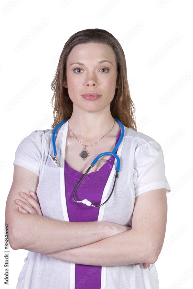 Attractive Female Doctor Looking at the Camera Attractive Female Doctor Looking at the Camera