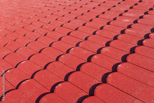 Red roof tiles texture