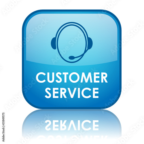 "CUSTOMER SERVICE" Web Button (contact us tech support hotline)
