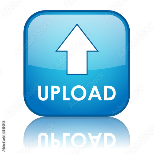 "UPLOAD" Web Button (arrow save free internet download transfer)