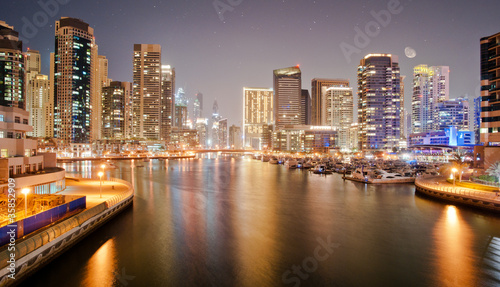 Canvas Print Dubai Marina from the Bridge