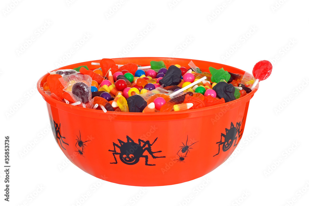 Fototapeta premium isolated bowl halloween candy