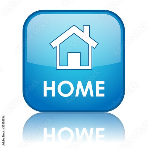 "HOME" Web Button (website internet start homepage information)