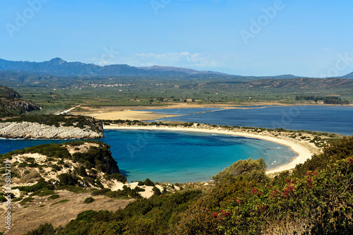 Voidokilia beach  Peloponnese  Greece