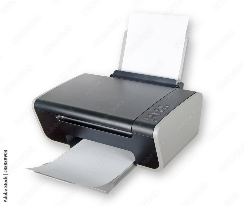 Printer isolated on white background Printer isolated on white background