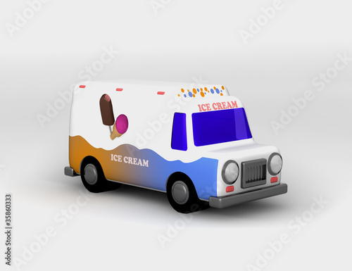 Fototapeta Naklejka Na Ścianę i Meble -  camión de helados