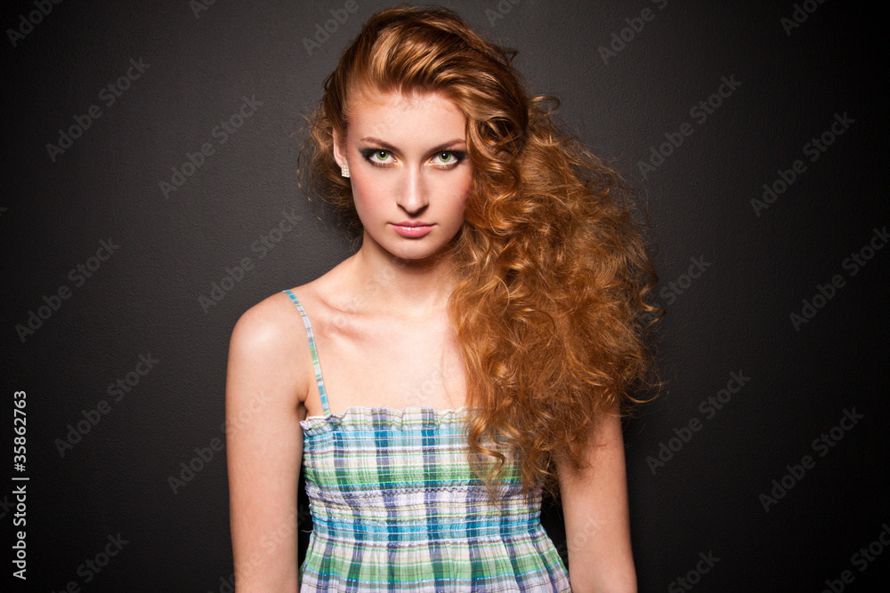 portrait of sexy caucasian young woman with beautiful green eyes portrait of sexy caucasian young woman with beautiful green eyes