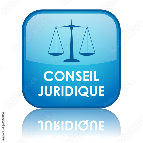 Bouton "CONSEIL JURIDIQUE" (justice droits consommateurs légal)