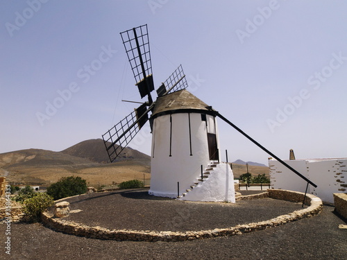 Windmill, Tiscamanita, Fuerteventura, Canary Islands, Spain