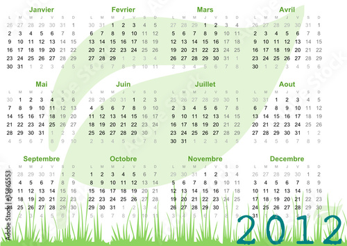 Calendrier 2012