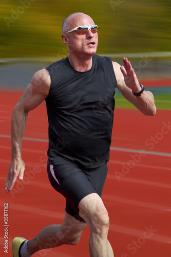 Plakat Male sprinter